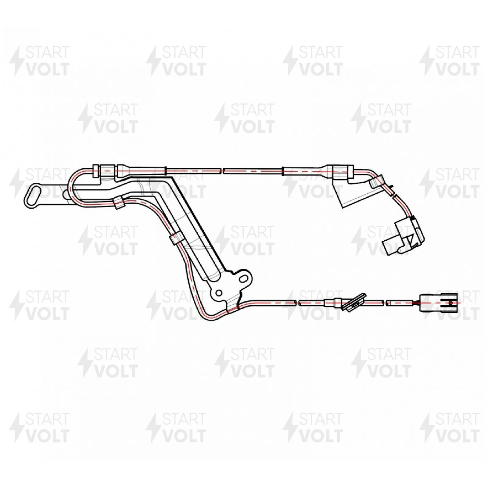 Датчик ABS перед. лев. для Mazda 323 (98-) STARTVOLT VS-ABS 2504