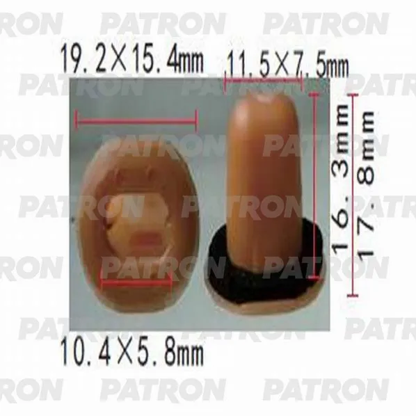 Фиксатор пластиковый Infiniti,Nissan, Renault применяемость: освещение PATRON P371164