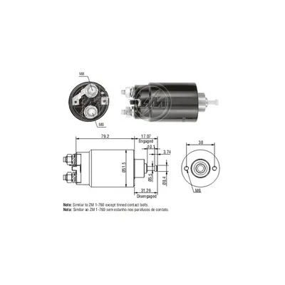 Реле втягивающее FORD USA ERA ZM760