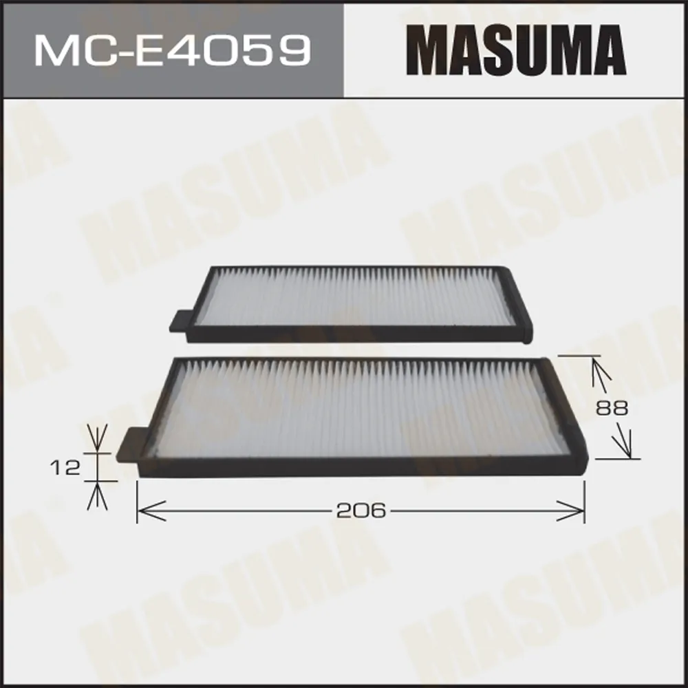 Воздушный фильтр Салонный АС- Masuma (1/40) SSANG YONG/ MUSSO / V2000, V2300, V2900 93-05 MASUMA MCE4059