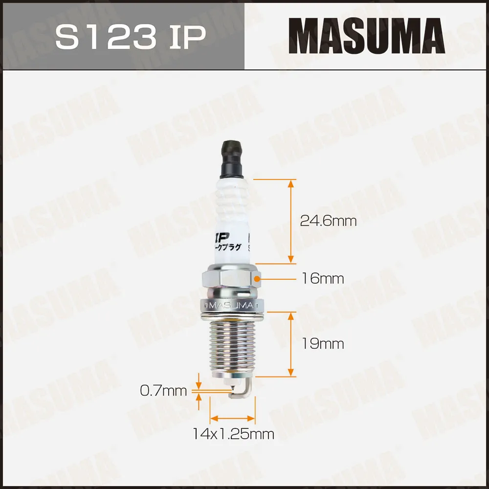 S123IP_свеча зажигания Honda Accord 2.2i MASUMA S123IP