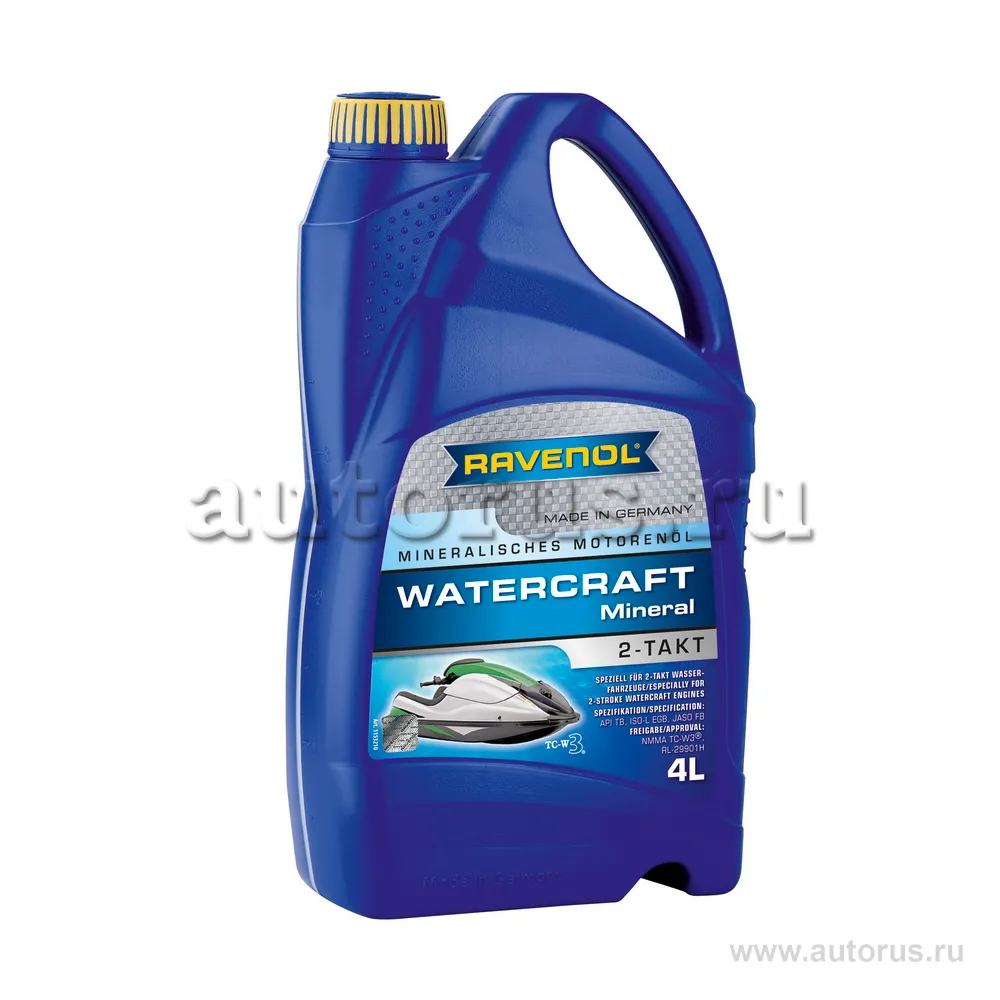Моторное масло для 2-Такт RAVENOL Watercraft Mineral 2-Takt (4л) new 1153210-004 (4014835729490)