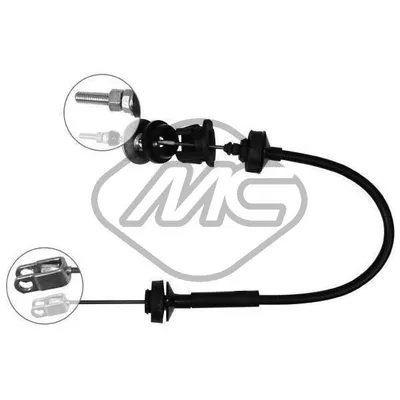 Трос сцепления 205 DIESEL ALL CAMBIO BE3 Metalcaucho 80164