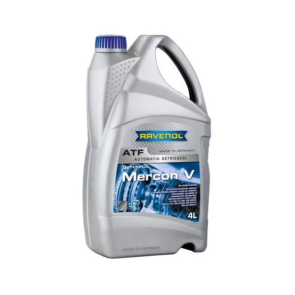 Трансмиссионное масло RAVENOL ATF Mercon V (4л) new 1212101-004 (4014835732995)