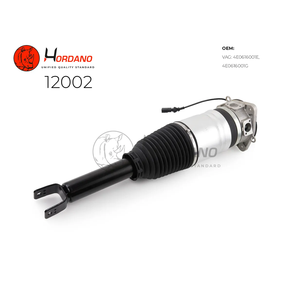 Задний левый пневматический амортизатор AUDI A8 D3 (2003-2010) Hordano 12002