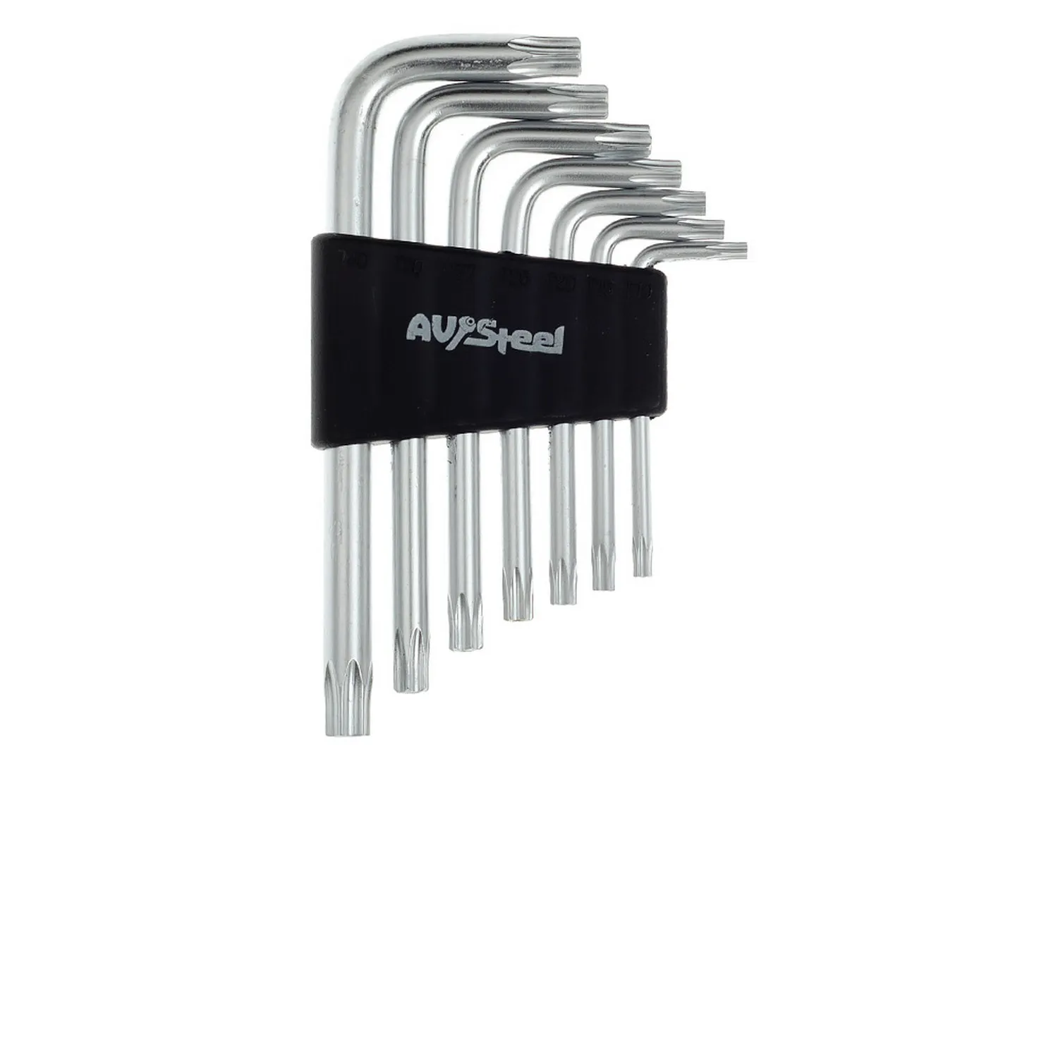 Набор ключей Г-образных TORX с отверстием TH10-TH40 7 предм. AVSTEEL AV-367307