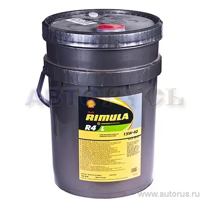 Масло моторное SHELL Rimula R4 L 15W-40 минеральное 20 л 550027375