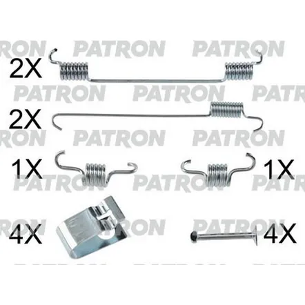 Комплект монтажный тормозных колодок барабанных NISSAN: PIXO 09- / SUZUKI: ALTO V 09- PATRON PSRK0212