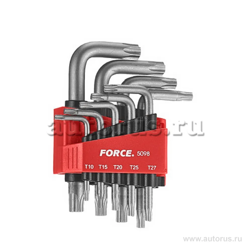 Набор ключей Г-образных TORX Т10-Т50 9пр FORCE 5098