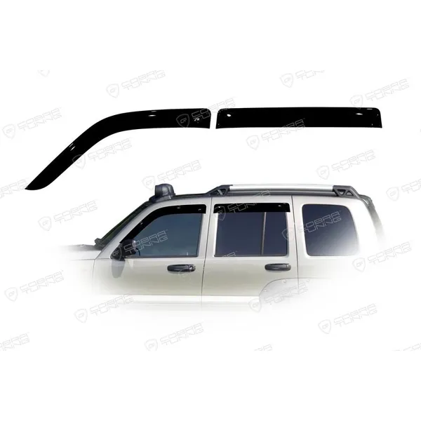 Дефлектора на окна Jeep Cherokee (KJ) 2001-2007/Liberty (KJ) 2002-2005EuroStandard деф.окон Cobra Tuning JE10101