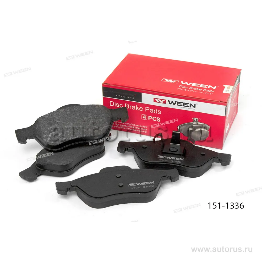 Тормозные колодки дисковые передние RENAULT Laguna II, Laguna III, Twingo II WEEN 151-1336