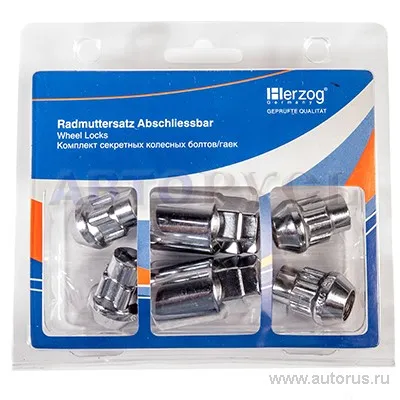 Секретки колесные гайка M12x1.50x34 С19 HLM 006K2 HERZOG HLM 006K-2