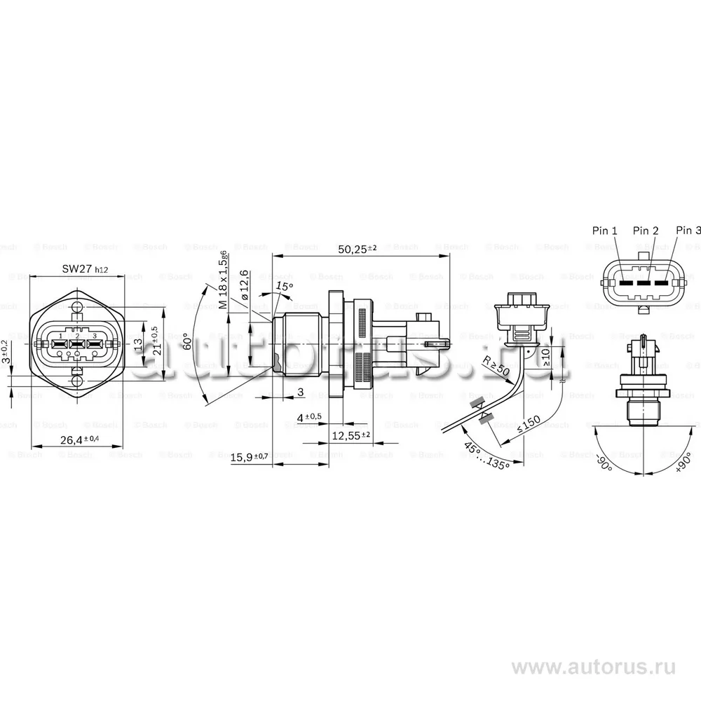 МАР-сенсор BOSCH 0281002907