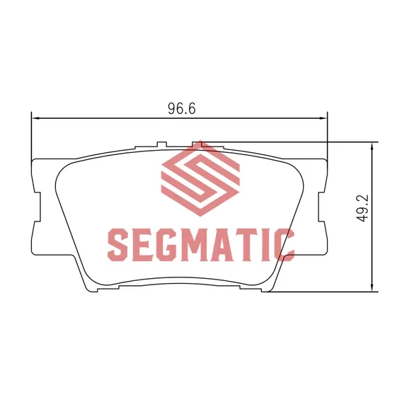 Колодка торм диск зад Toyota Camry 2.5 2011-; Toyota Camry 2.4 2006-2011; Toyota Camry 2.0 2011- SEGMATIC SGBP2558