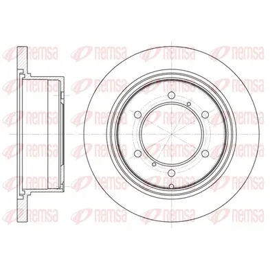 Диск тормозной REMSA 655200