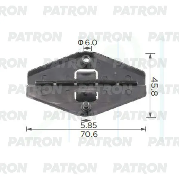 Клипса пластмассовая GM применяемость: клипса зажима стекла PATRON P37-2351