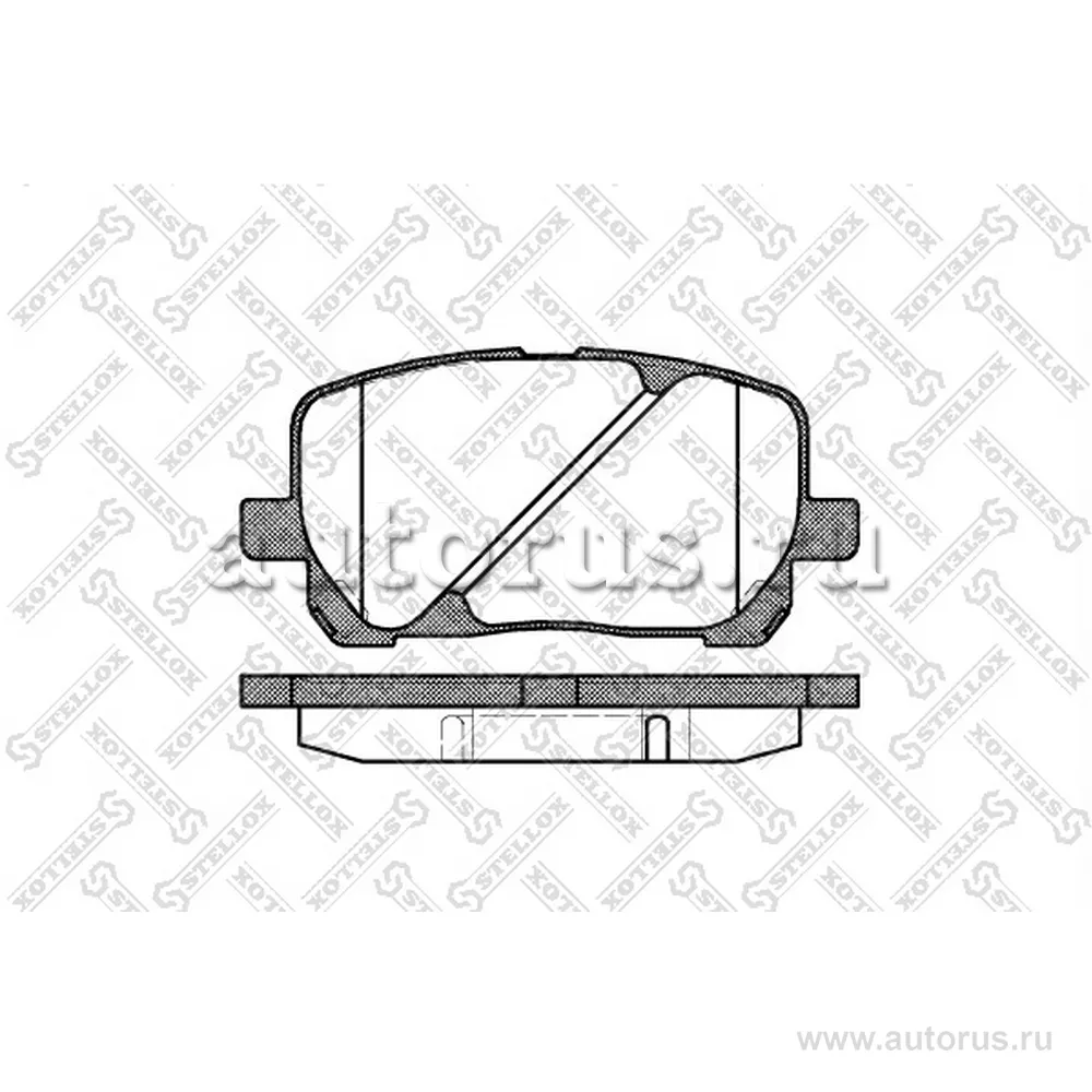 Колодки дисковые п. Toyota Avensis Verso 2.0V STELLOX 965 000B-SX