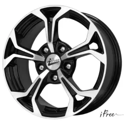 Диск литой R15 6.5J 5x108/67.1 ET43 IFREE Эрнесто Блэк Джек 205805