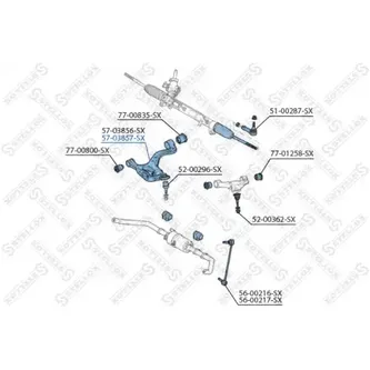Рычаг передний нижний правый Land Rover (5703856_SX) STELLOX 5703857_SX