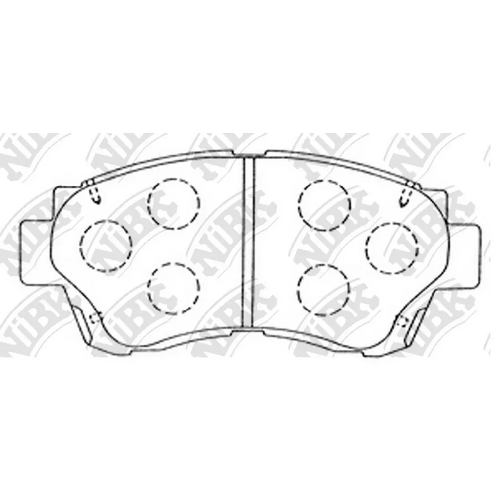Колодки тормозные передние NIBK PN1228