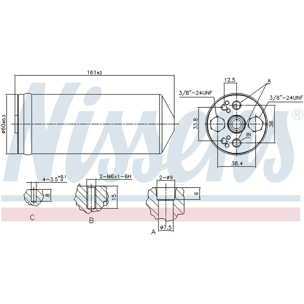 Осушитель кондиционера NISSENS 95056