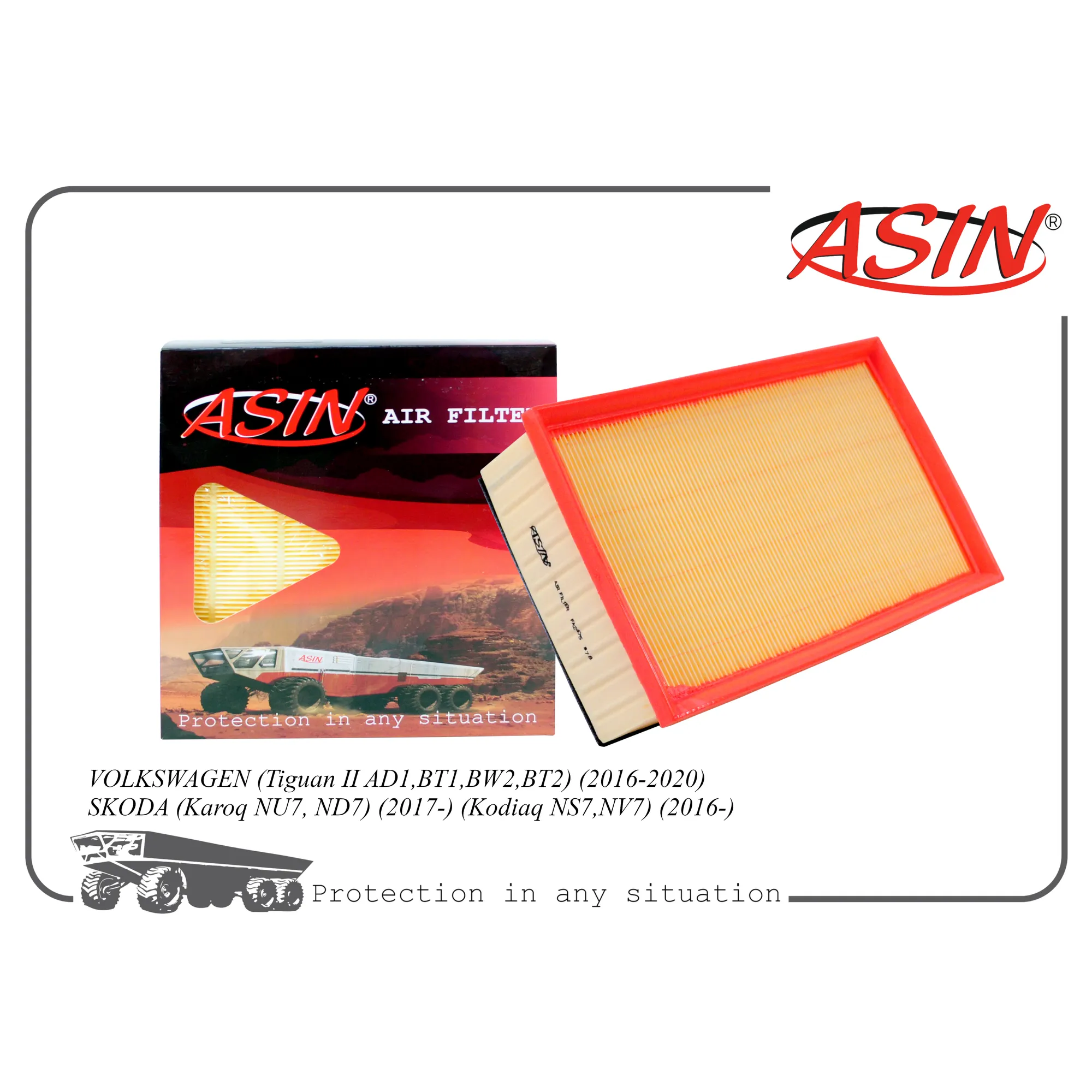 Фильтр воздушный 5Q0129620C/ASIN.FA2475 ASIN ASINFA2475
