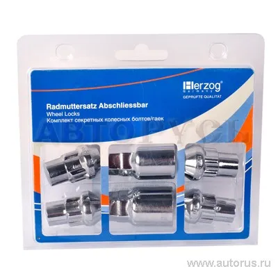 Секретки колесные гайка M12x1.25x36 С19 HLM 006K-6 HERZOG