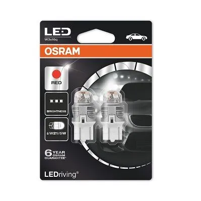Лампа светодиодная 12V W21/5W 1,5W W3x16q OSRAM LEDRIVING 2 шт. блистер 7915R-02B