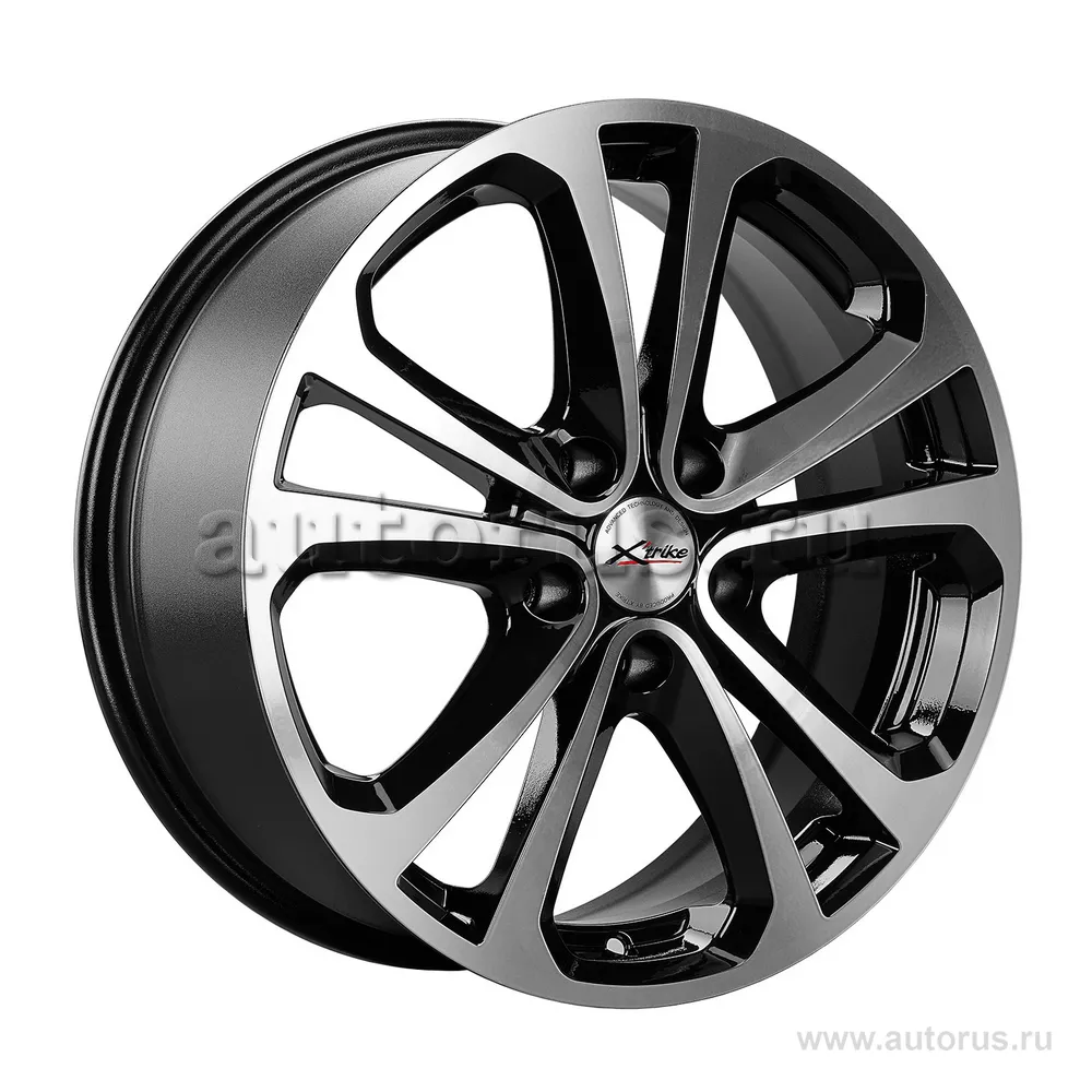 Диск литой R17 7J 5x100/67.1 ET45 X-trike X-113 BK/FP 14174