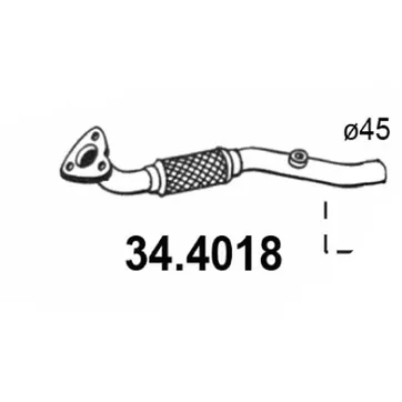 Передний глушитель ASSO 34.4018