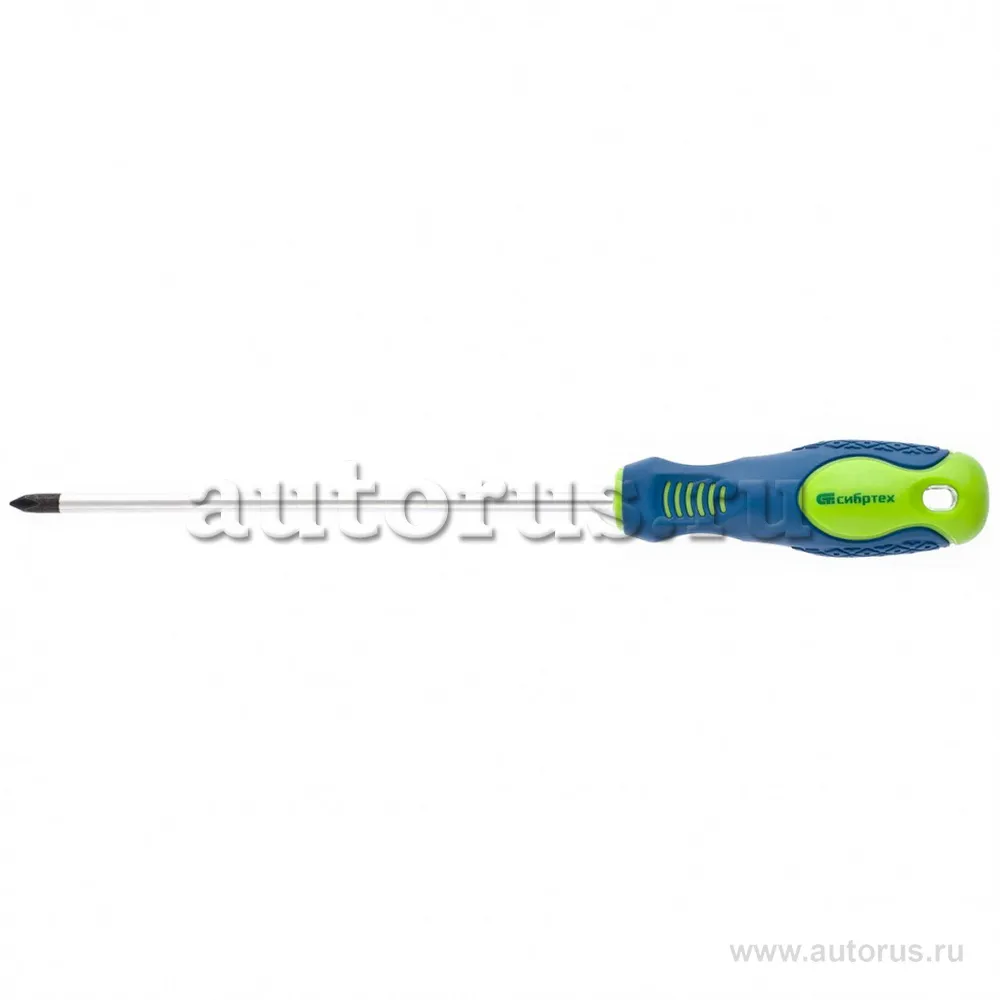Отвертка, PH1x150 мм, CrV, двухкомпонентная рукоятка СИБРТЕХ 11843