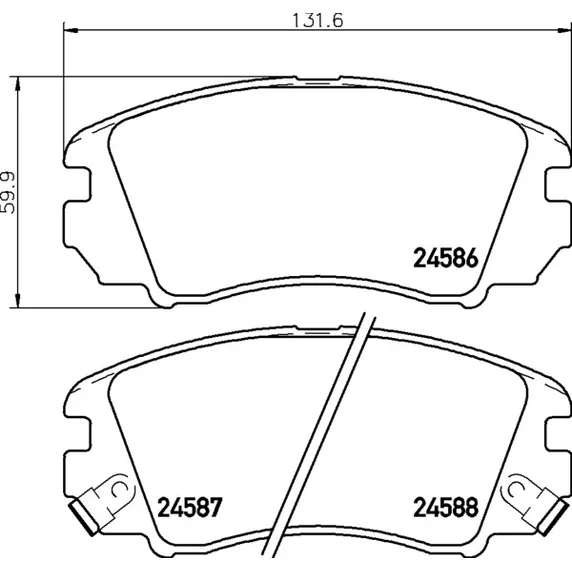 колодки дисковые передние Hyundai Tucson, KIA Sportage 04 NISSHINBO NP6090