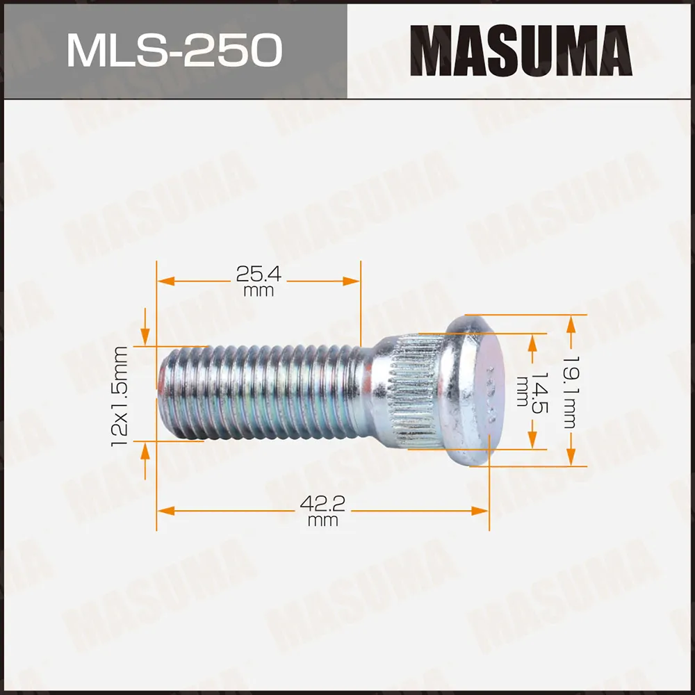 Шпилька колеса MASUMA MLS250