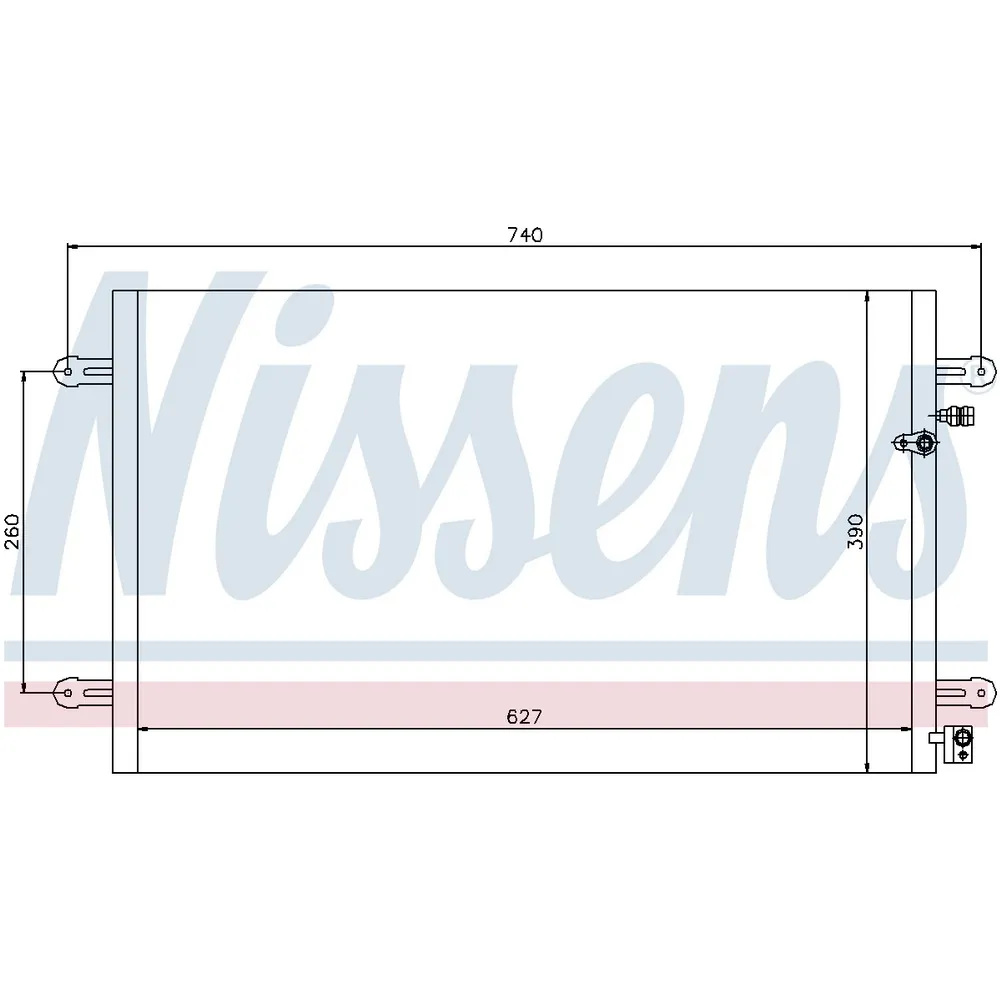 Радиатор кондиционера NISSENS 94695