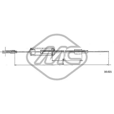 Трос газа R 4 - R 4 CARGO (1120/3/6) Metalcaucho 83134