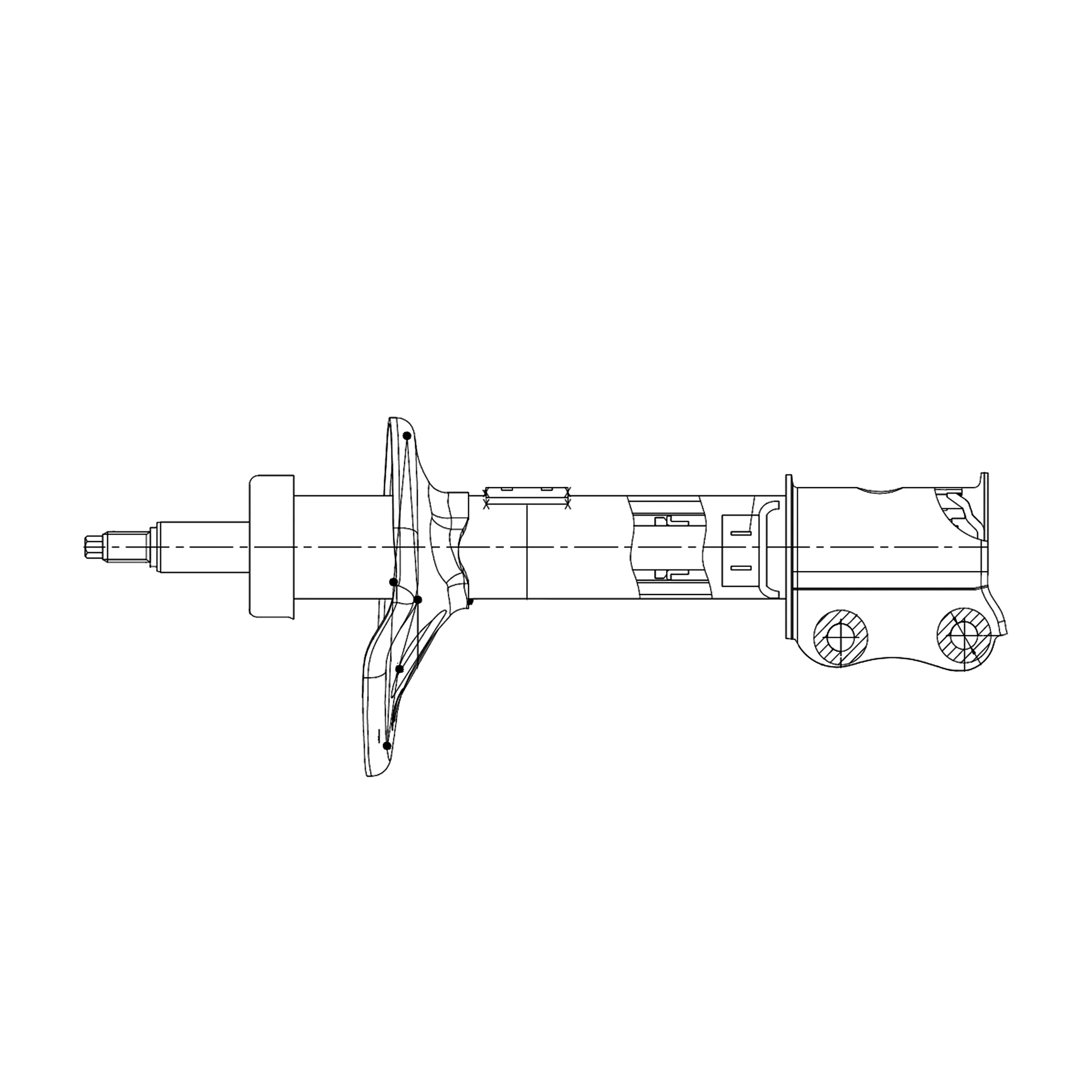 Амортизатор подвески DAEWOO Nexia 1994 ~ 2008 / Aranos / Cielo / Espero CTR GY0375G