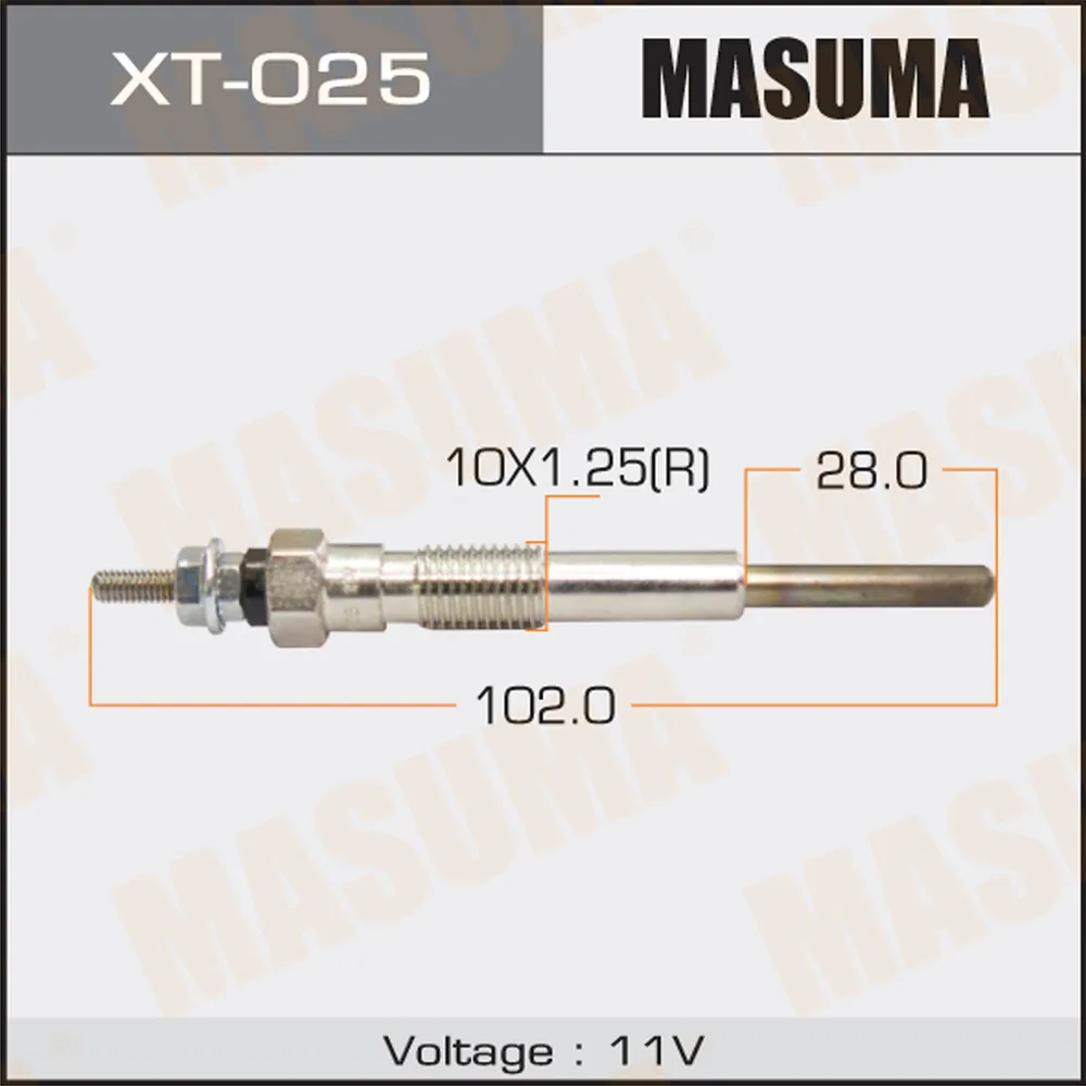 Свеча накаливания TOYOTA CALDINA MASUMA XT-025