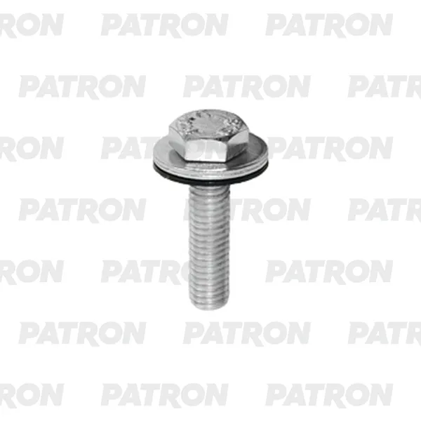 Винт металлический с шайбой, универсальный M6x25x16mm PATRON P37-2944T