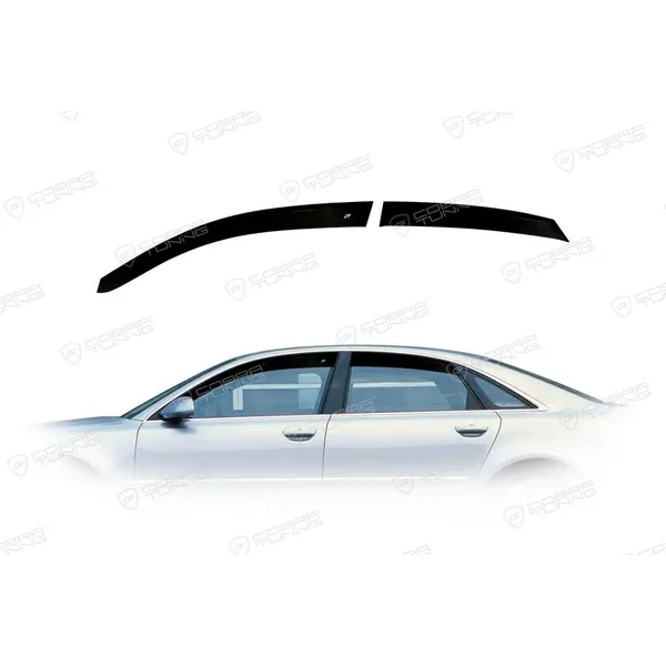 Дефлектора на окна Audi A8 Sd (D3) 2002-2010/S8 Sd (D3) 2005-2011EuroStandard деф.окон Cobra Tuning AE12602