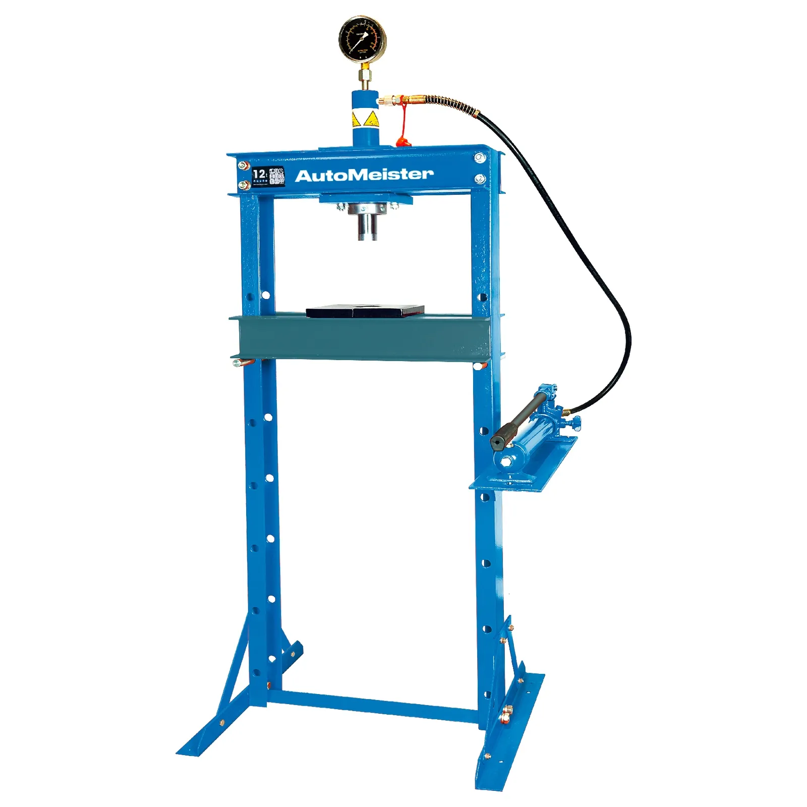 Пресс гидравлический 12 тонн, ручной привод AutoMeister 74152