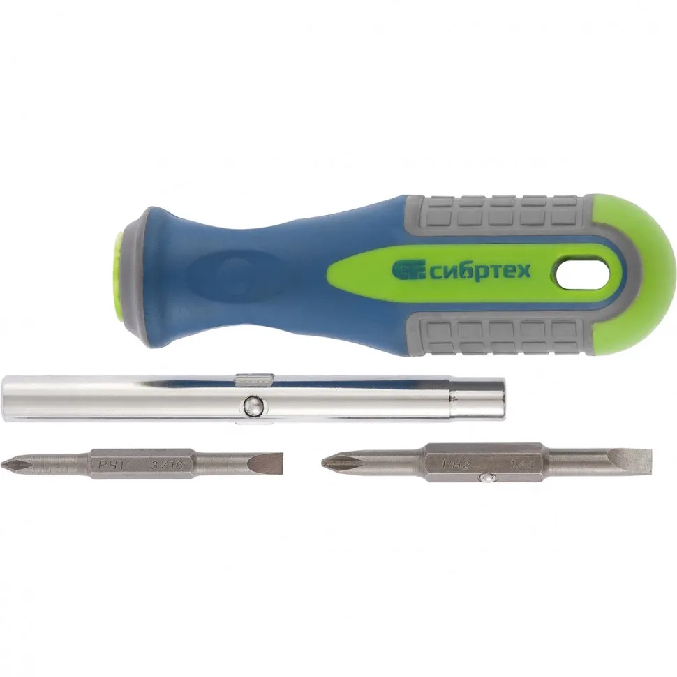 Отвертка комбинированная SL5/PH1, SL6/PH2 СИБРТЕХ 13377