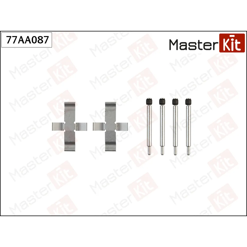 Комплект установочный тормозных колодок Audi 80 (81, 85, B2) 1978 - 1986 MASTERKIT 77AA087