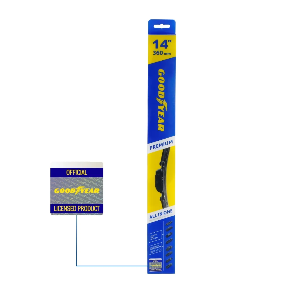 Щетка стеклоочистителя 360 мм бескаркасная 1 шт Goodyear PREMIUM GY000434