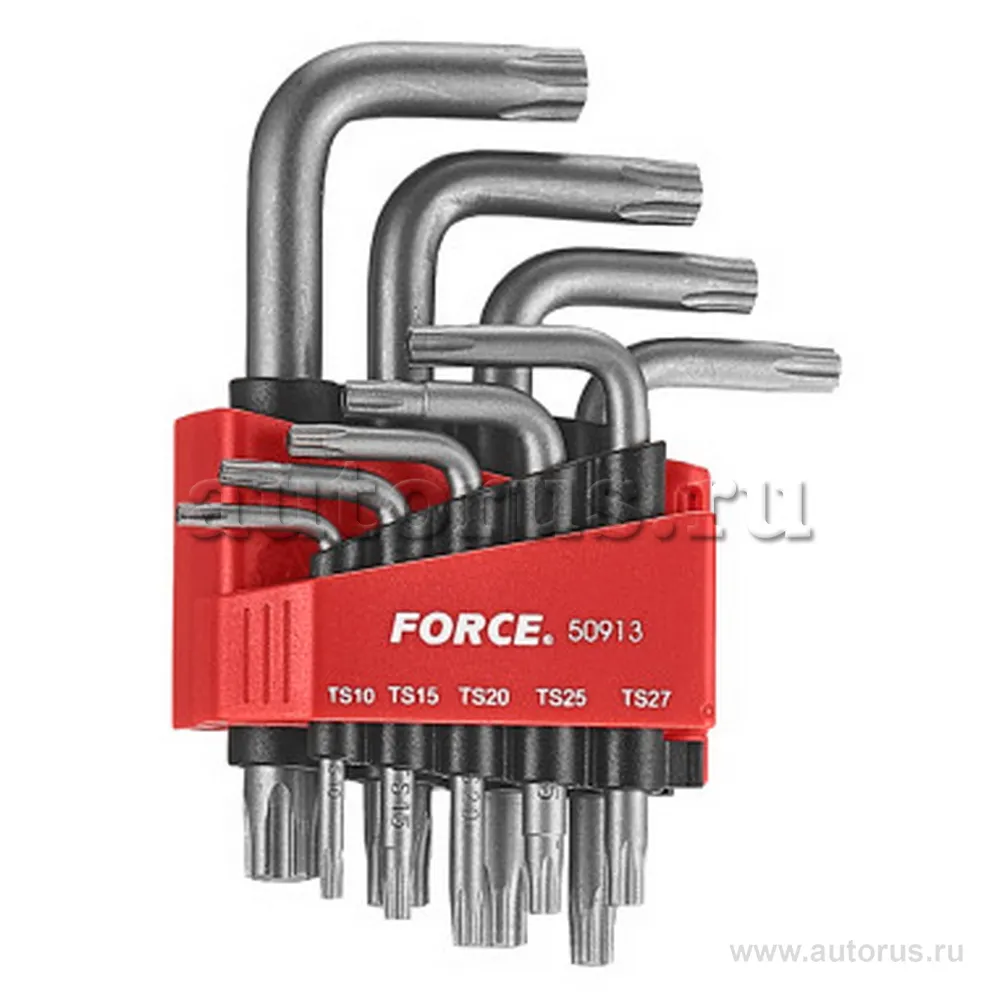 Набор пятигранников с отверст. 9 пр. TS10-TS50 FORCE 50913