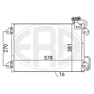 Радиатор кондиционера Renault Scenic 99-03 ERA 667127