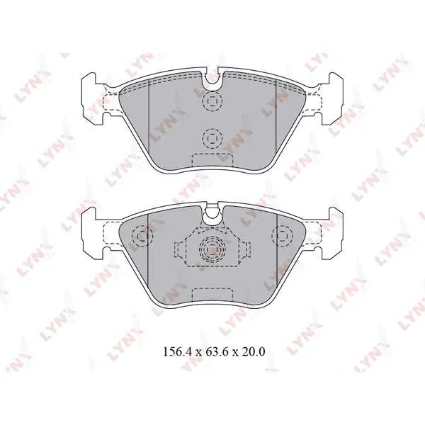 Колодки тормозные LYNXauto BD-1427