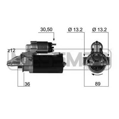 Стартер (12V,2,0kW) FORD Transit 2.2TDCI/2.4TDCI 2006-> ERA 220353
