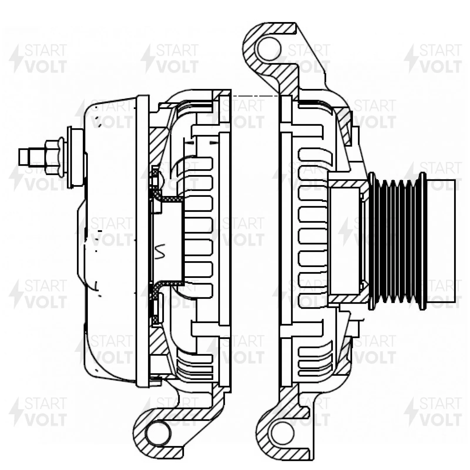 Генератор для а/м CHEVROLET MALIBU (18-) 2.0T 150A STARTVOLT LG 0505