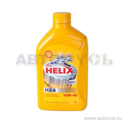 Масло моторное SHELL Helix HX6 10W-40 минеральное 1 л 550040097