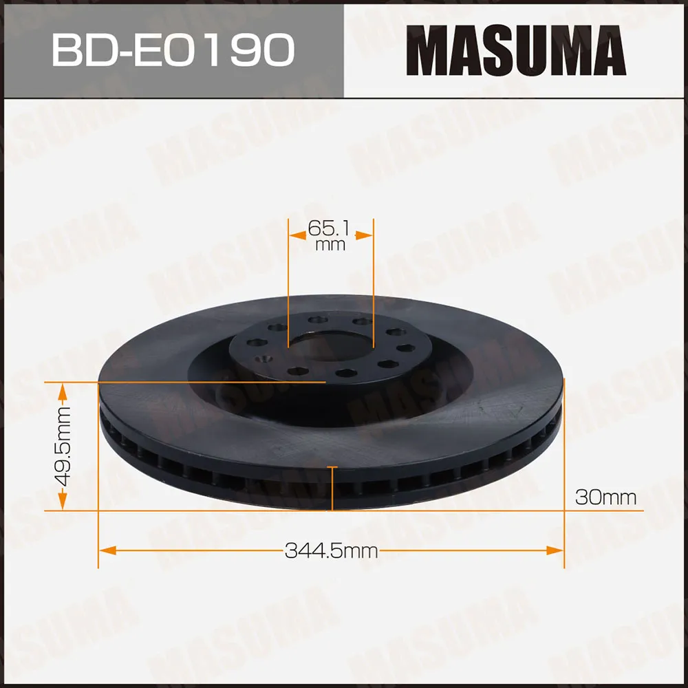 Диск тормозной MASUMA front MASUMA BDE0190
